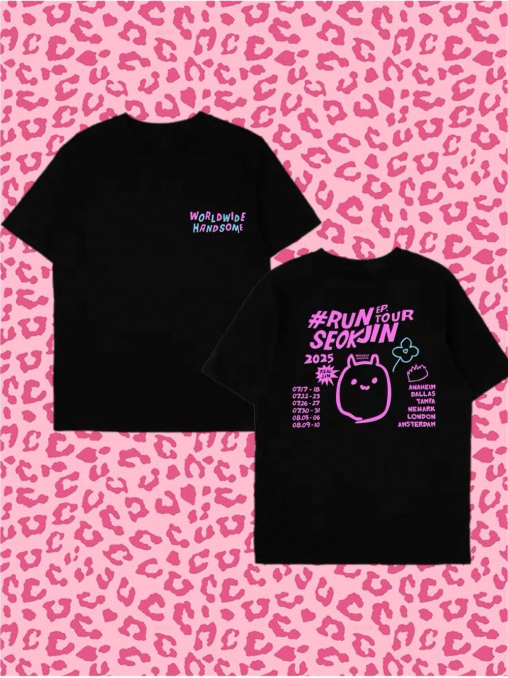 RUN SEOKJIN EP Exclusive US TOUR Concert Merchandise Unisex Size XXL BTS Shirt